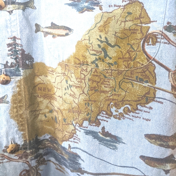 Gant Indigo Cotton Button Down Shirt - Picture 5 of 6